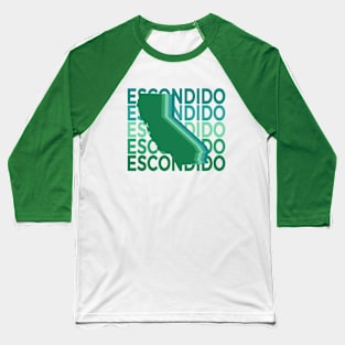 Escondido California Green Repeat Baseball T-Shirt